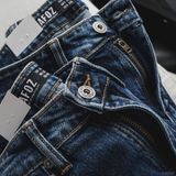  Quần jean RAFOZ 619 Xanh đậm rách - 006 