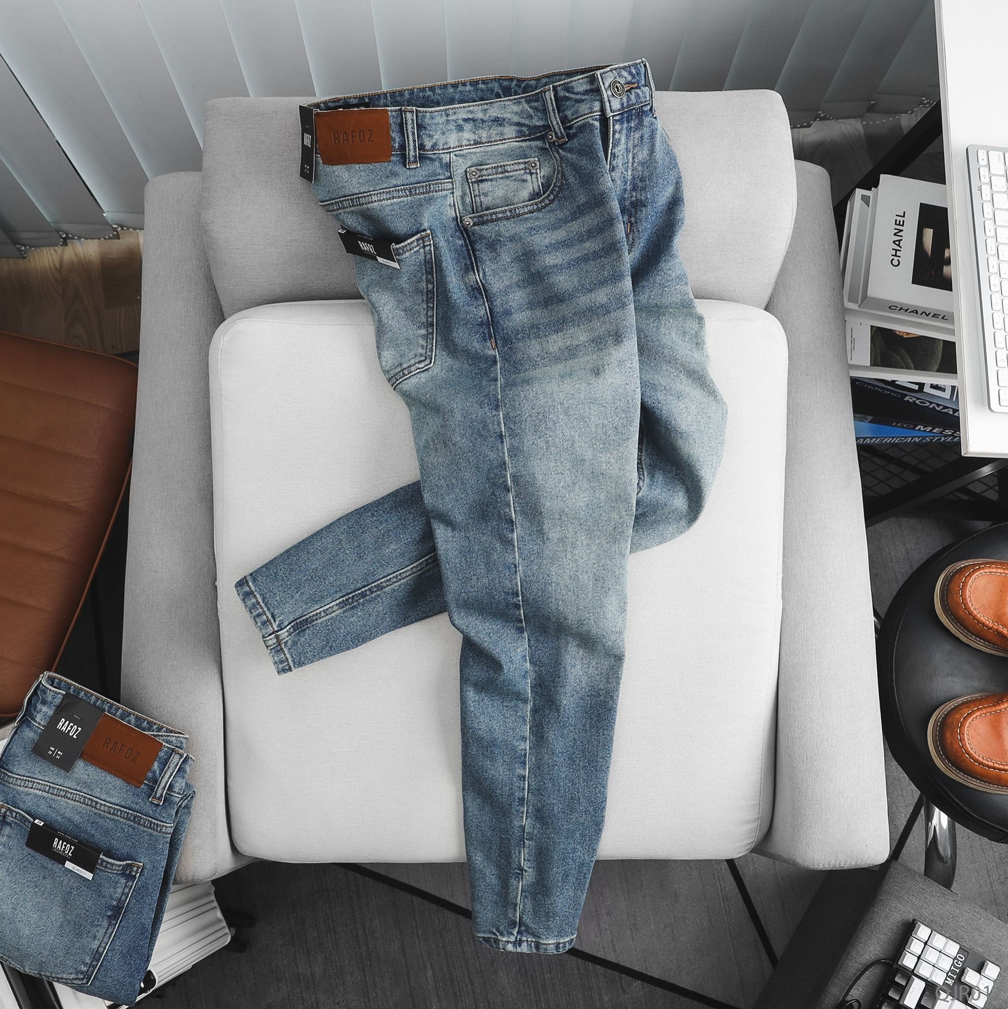  Quần jean RAFOZ blue wash - QJR011 