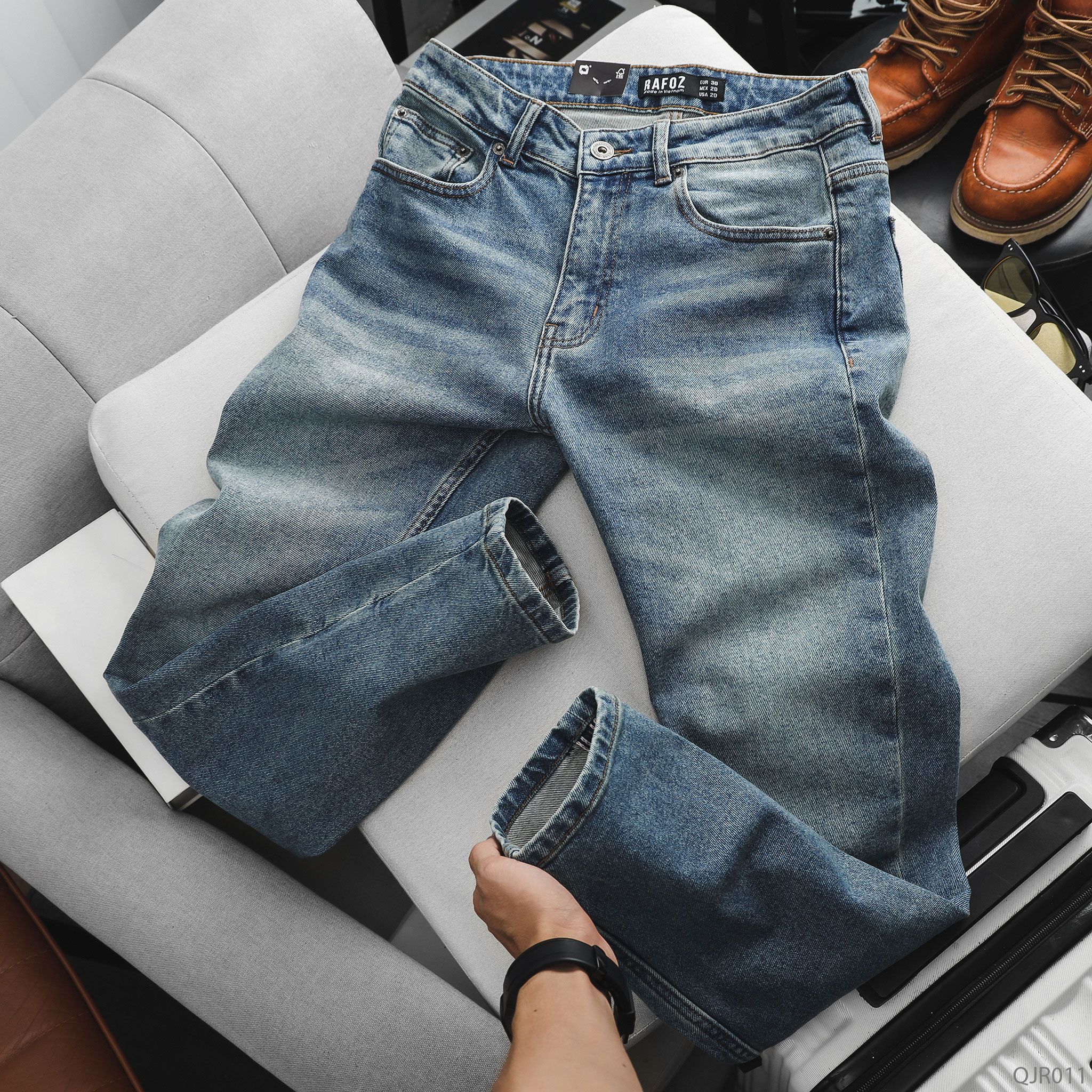  Quần jean RAFOZ blue wash - QJR011 