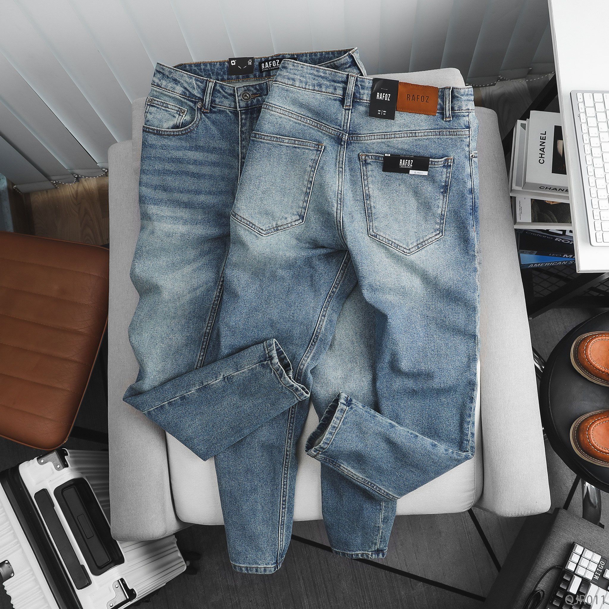  Quần jean RAFOZ blue wash - QJR011 