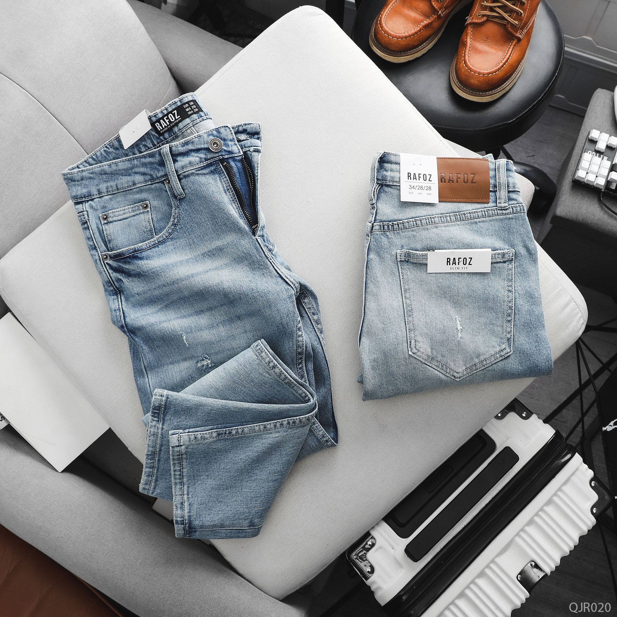  Quần jean RAFOZ ripped wash - 020 