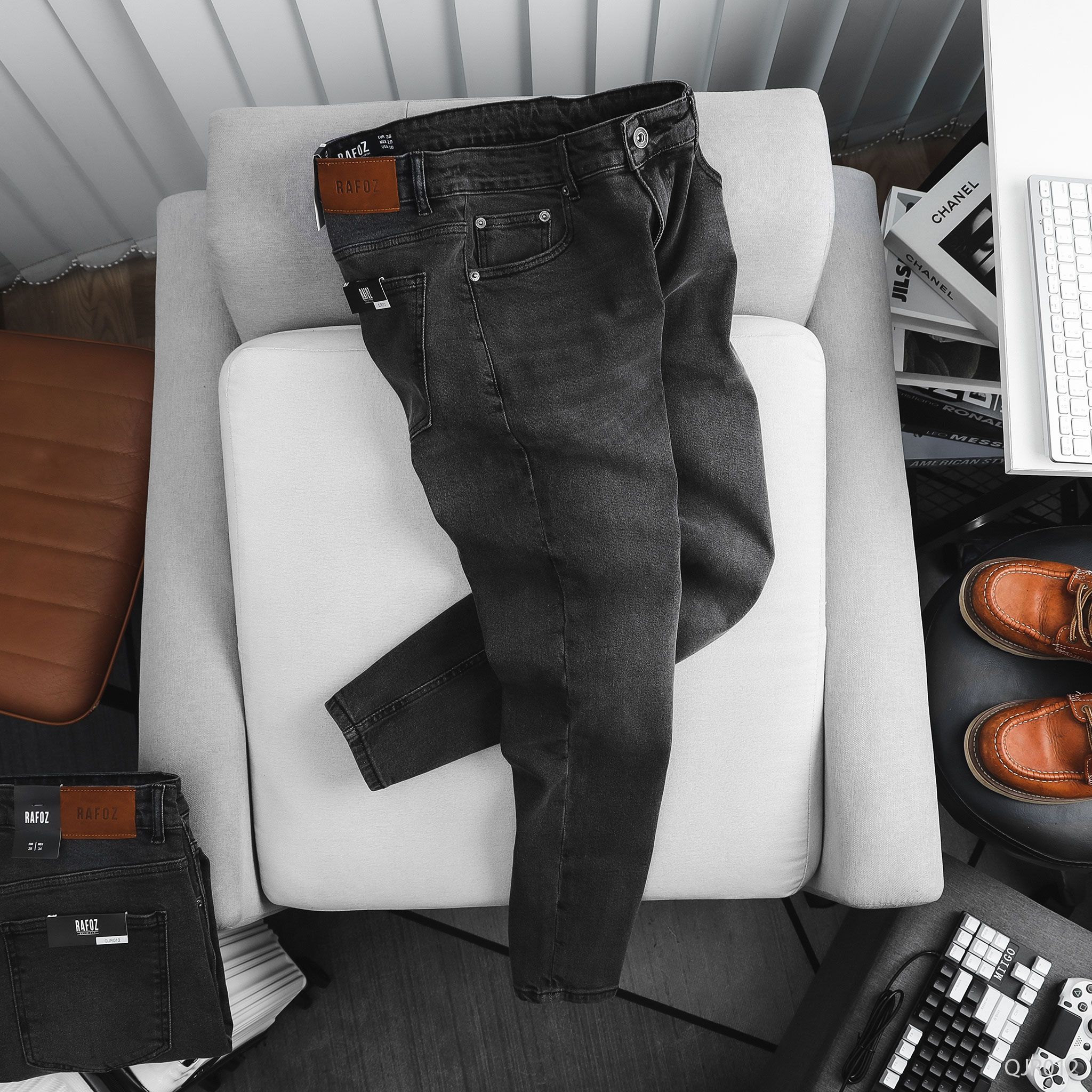  Quần jean RAFOZ xám wash - 012 
