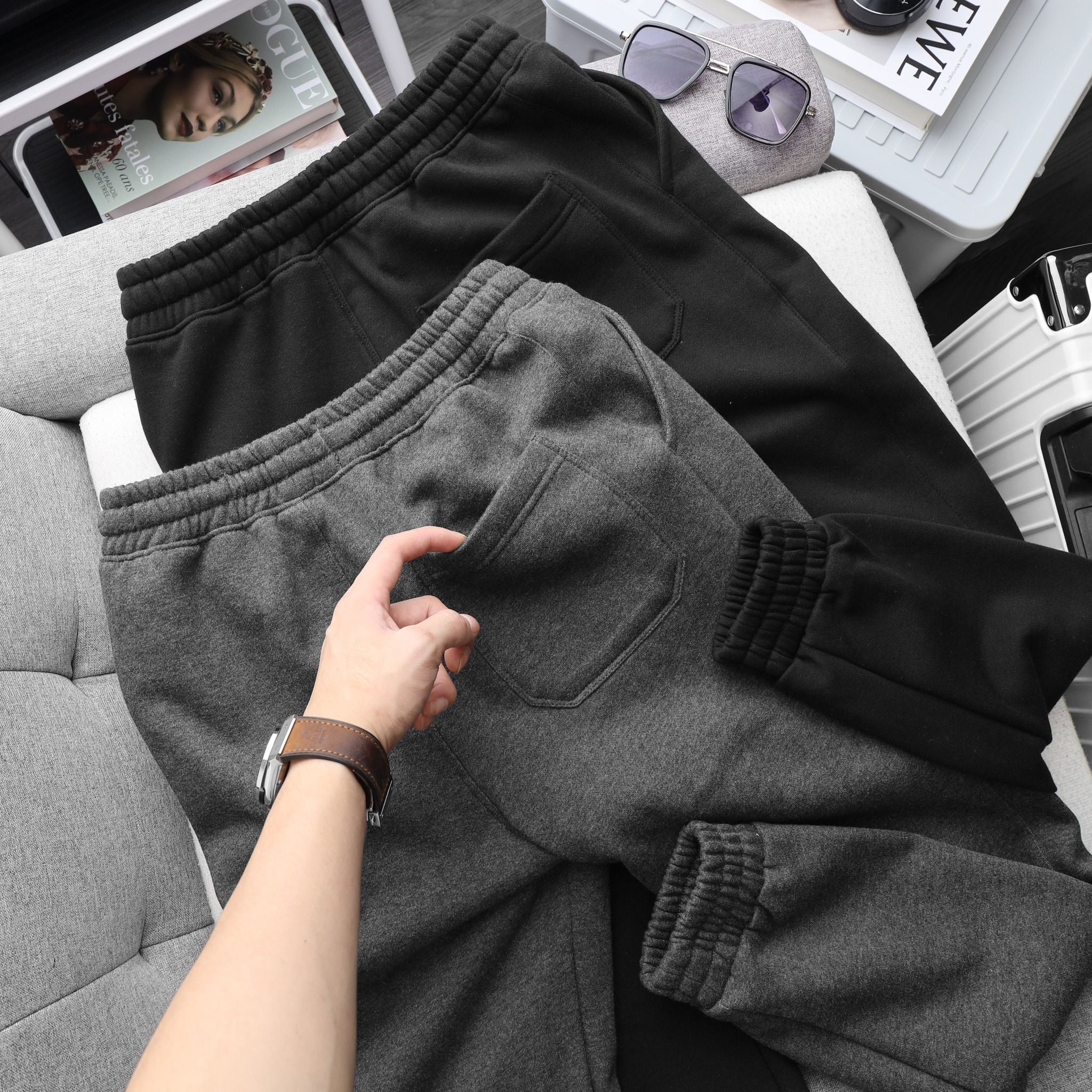  Quần jogger nỉ RAFOZ 2M - 220238 