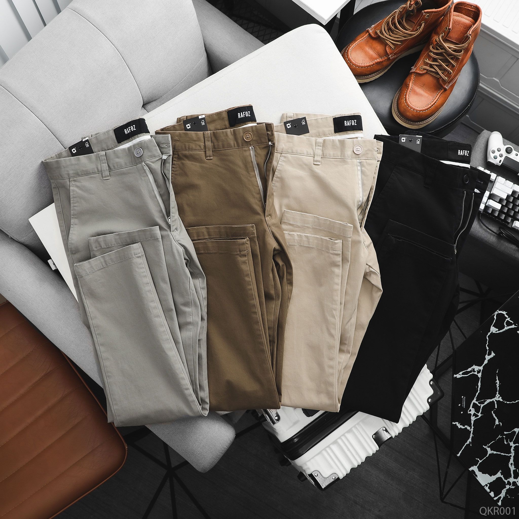  Quần kaki basic Slim-fit RAFOZ - 001 