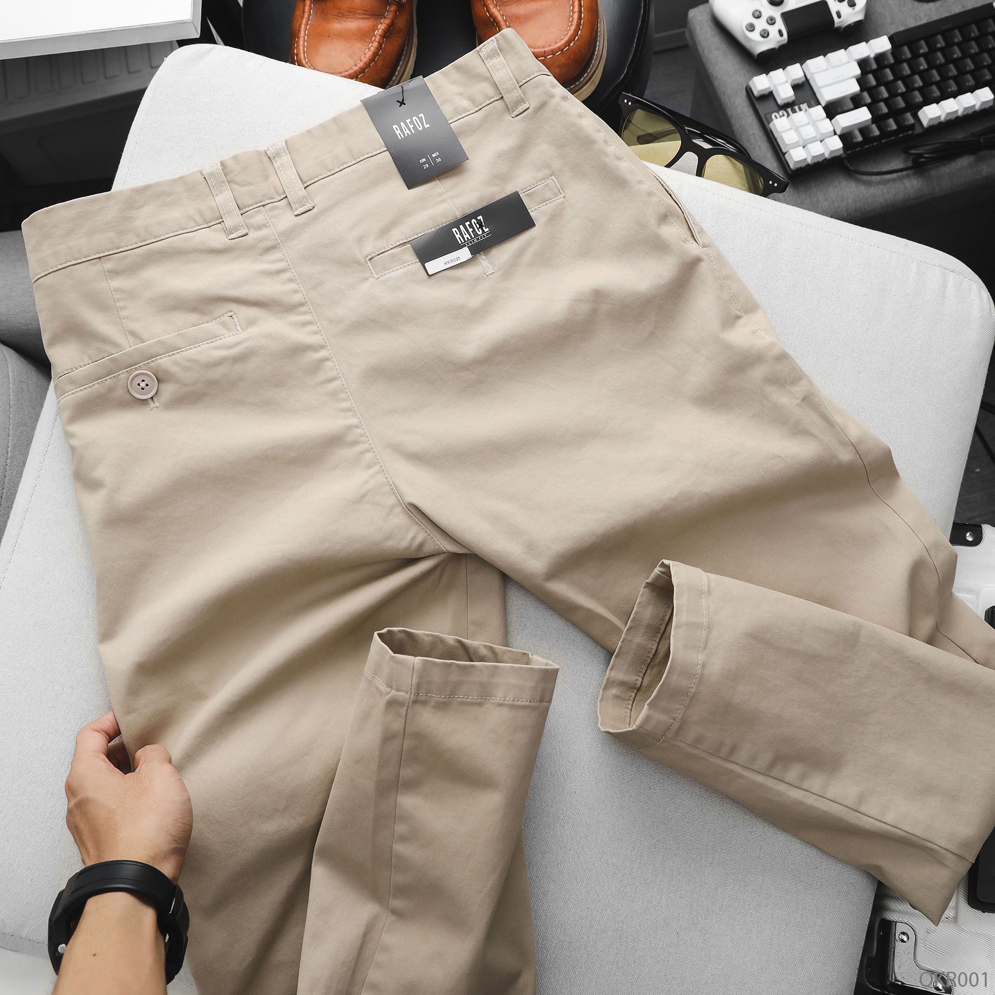  Quần kaki basic Slim-fit RAFOZ - 001 