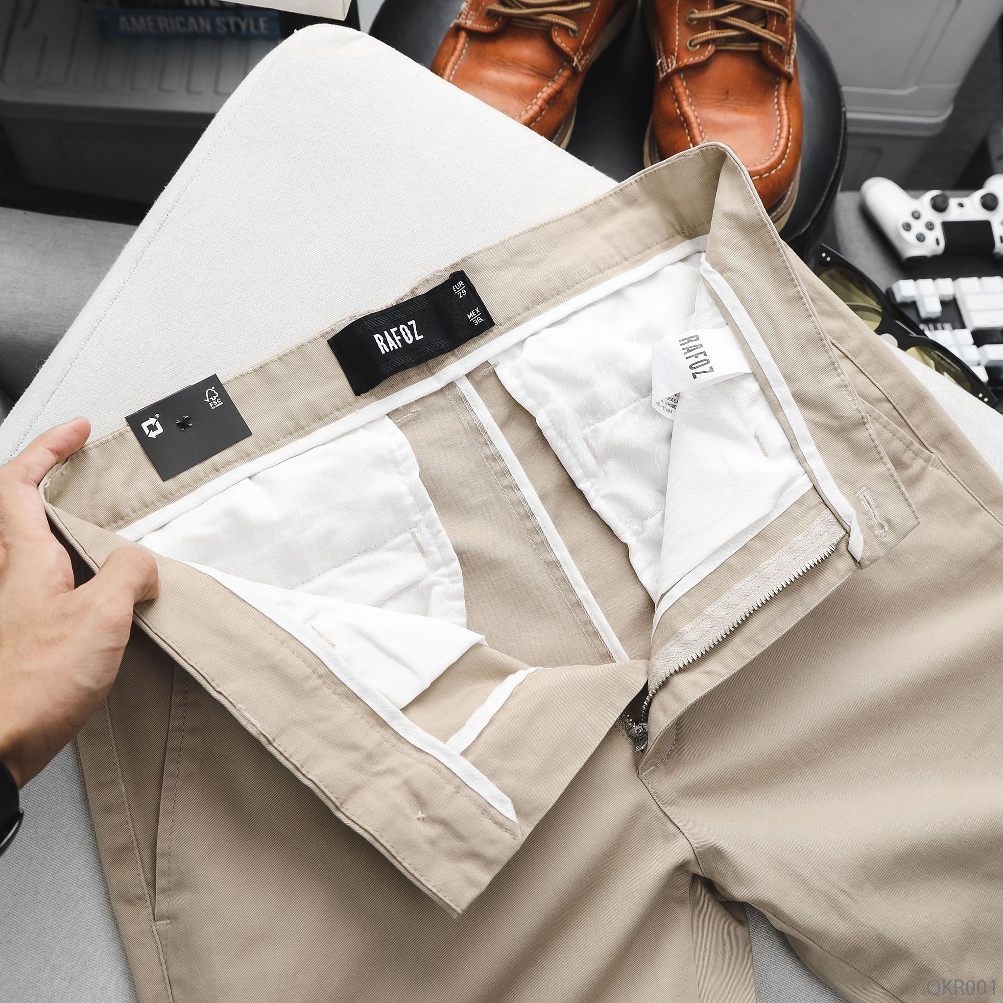 Quần kaki basic Slim-fit RAFOZ - 001 