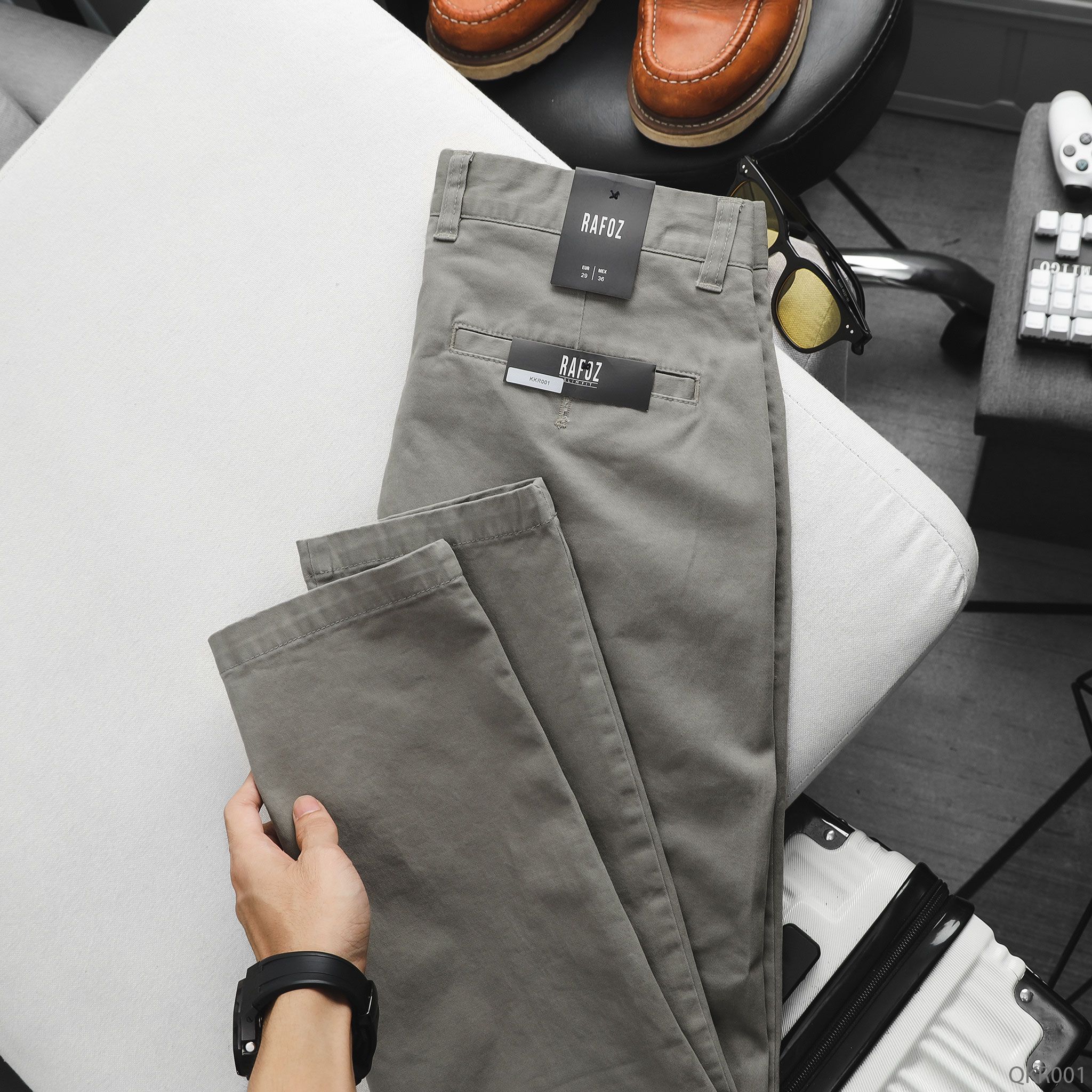  Quần kaki basic Slim-fit RAFOZ - 001 