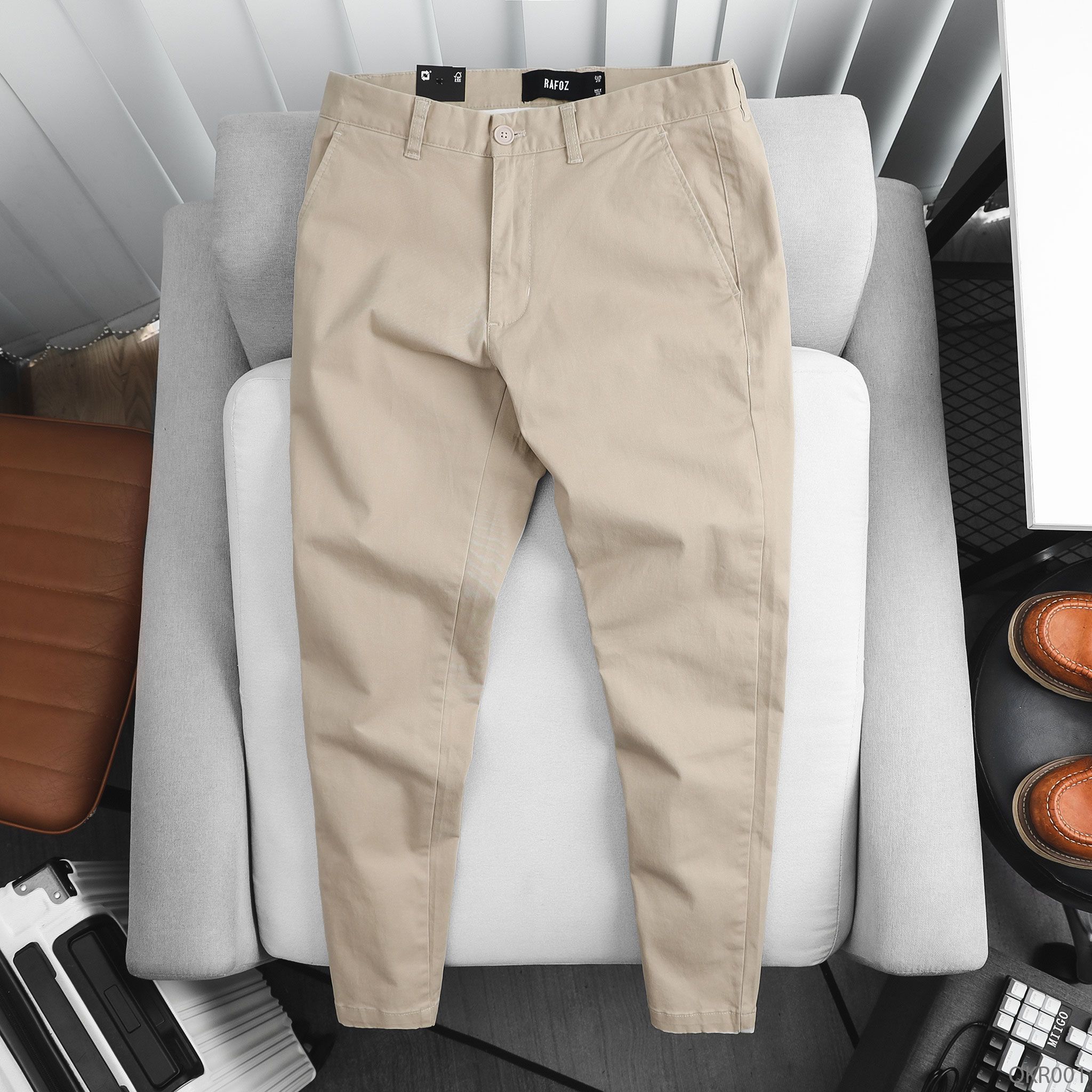  Quần kaki basic Slim-fit RAFOZ - 001 