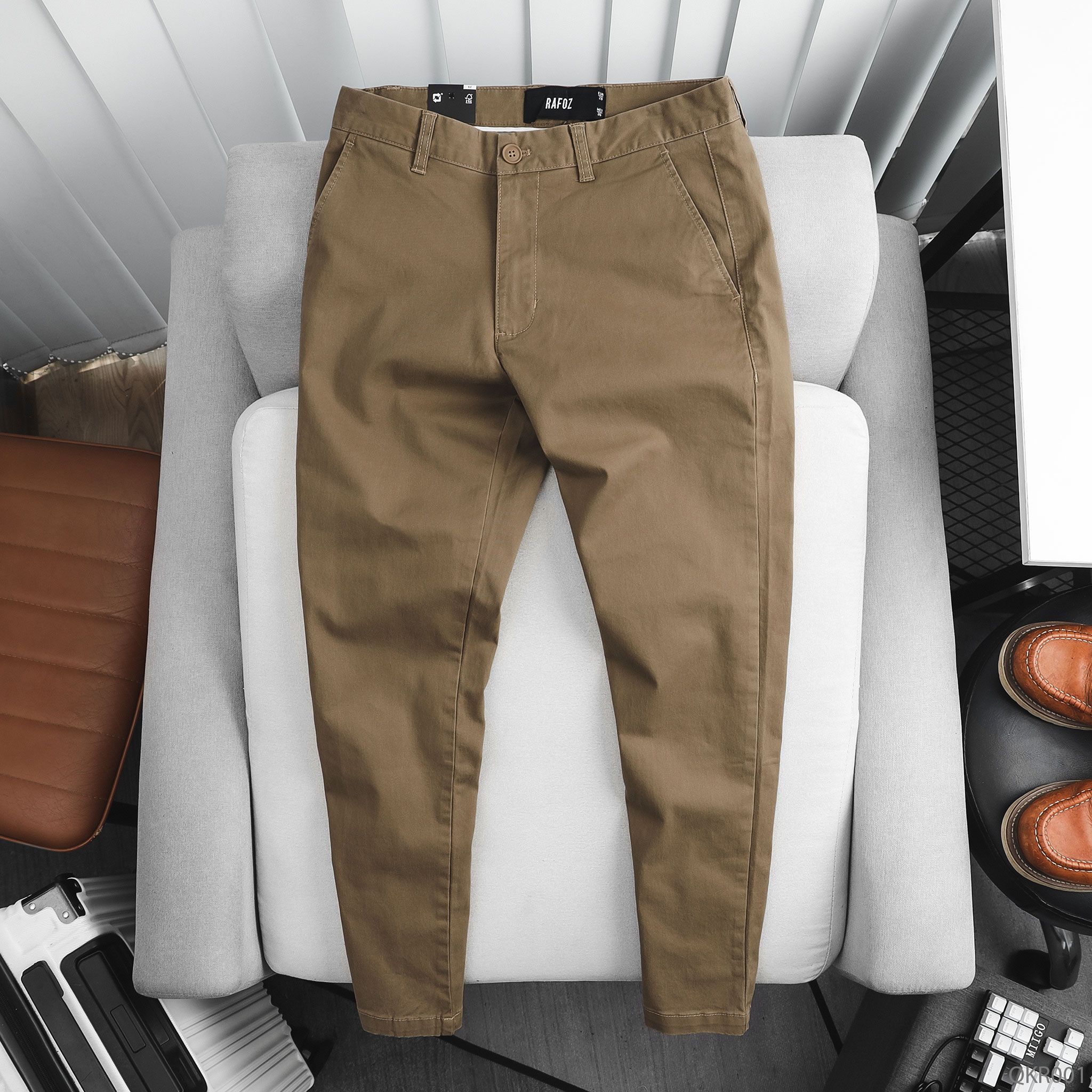  Quần kaki basic Slim-fit RAFOZ - 001 