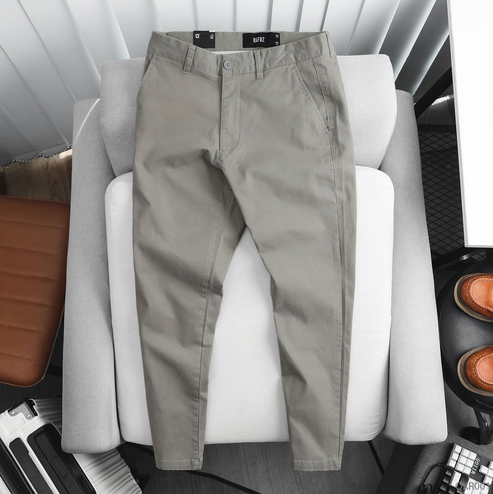  Quần kaki basic Slim-fit RAFOZ - 001 