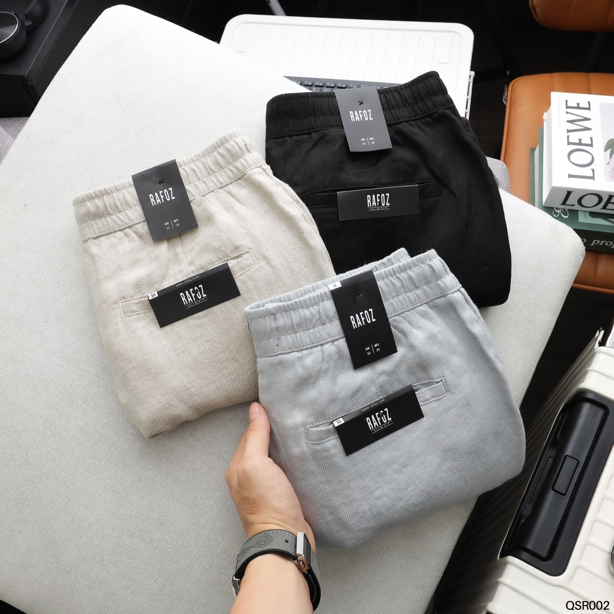  Short linen lưng thun RAFOZ - 002 