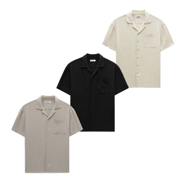  Áo sơ mi cuban linen basic RAFOZ - 022 