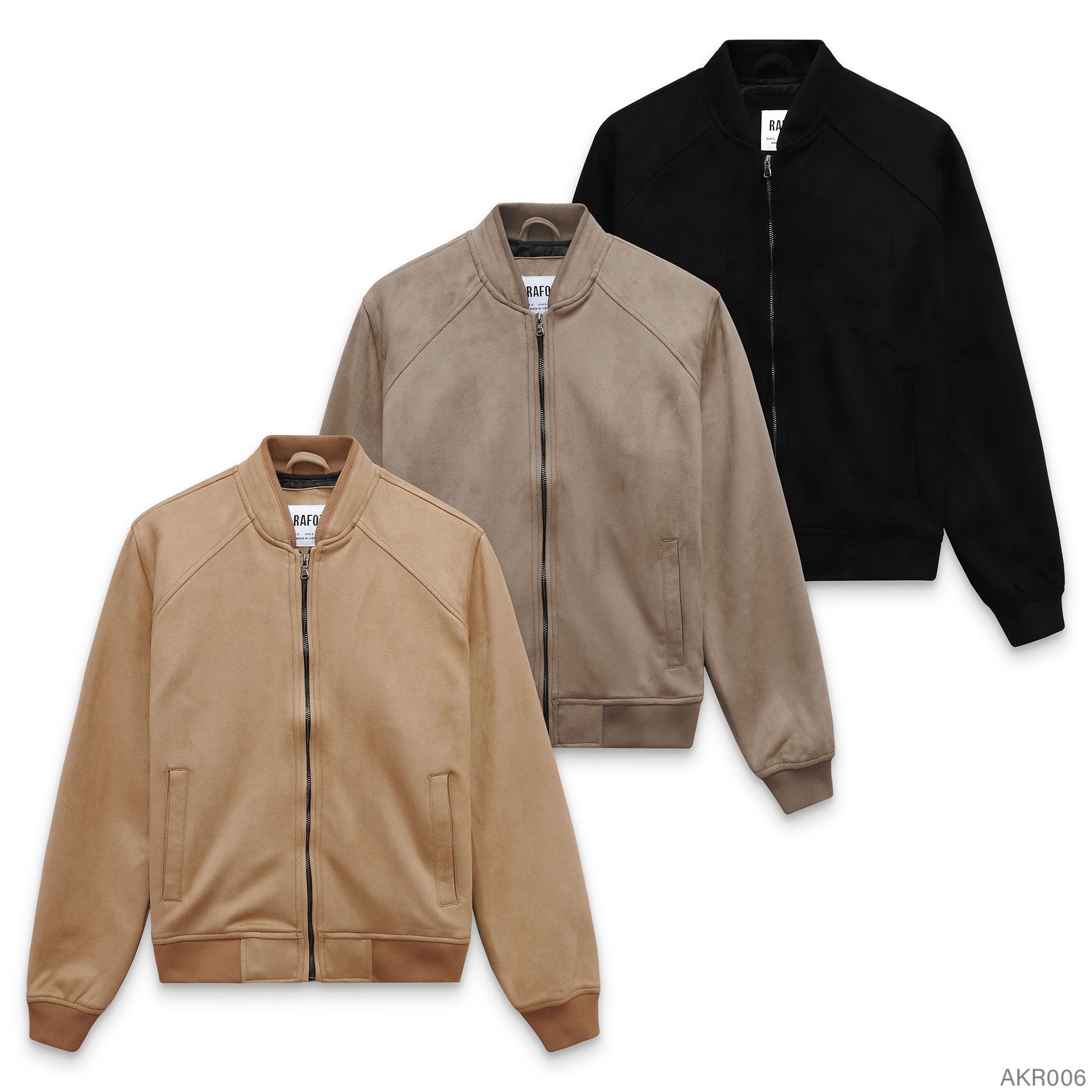  Áo khoác bomber da lộn RAFOZ - 006 