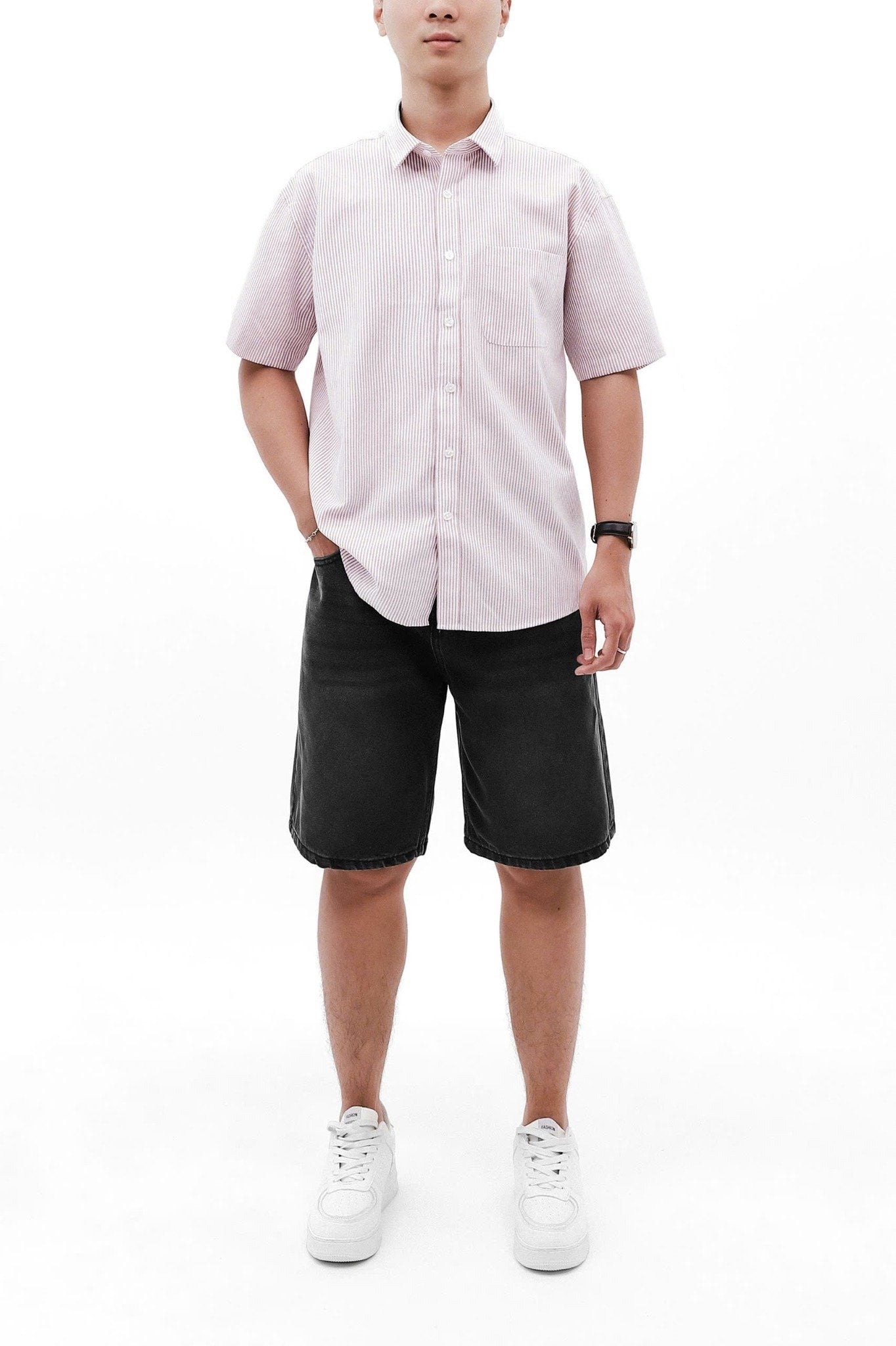  Áo sơ mi Oxford RAFOZ Striped - 032 