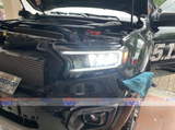  1 Cặp Đèn Pha Ford Ranger 6 Gương Cầu Full Led Chính Hãng VLAND 