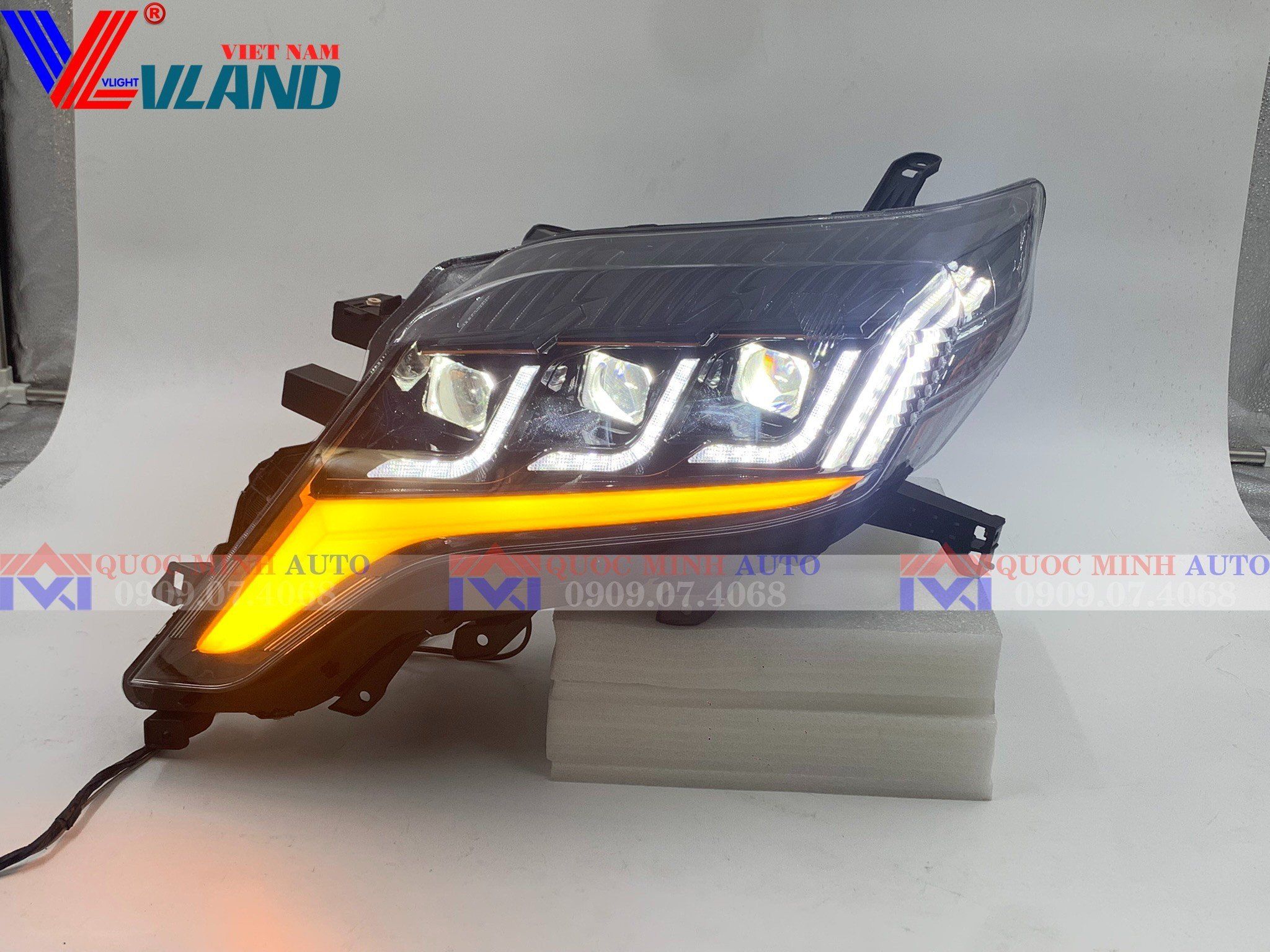  Đèn pha nguyên bộ cho Toyota Prado 2014-2016 mẫu NS 