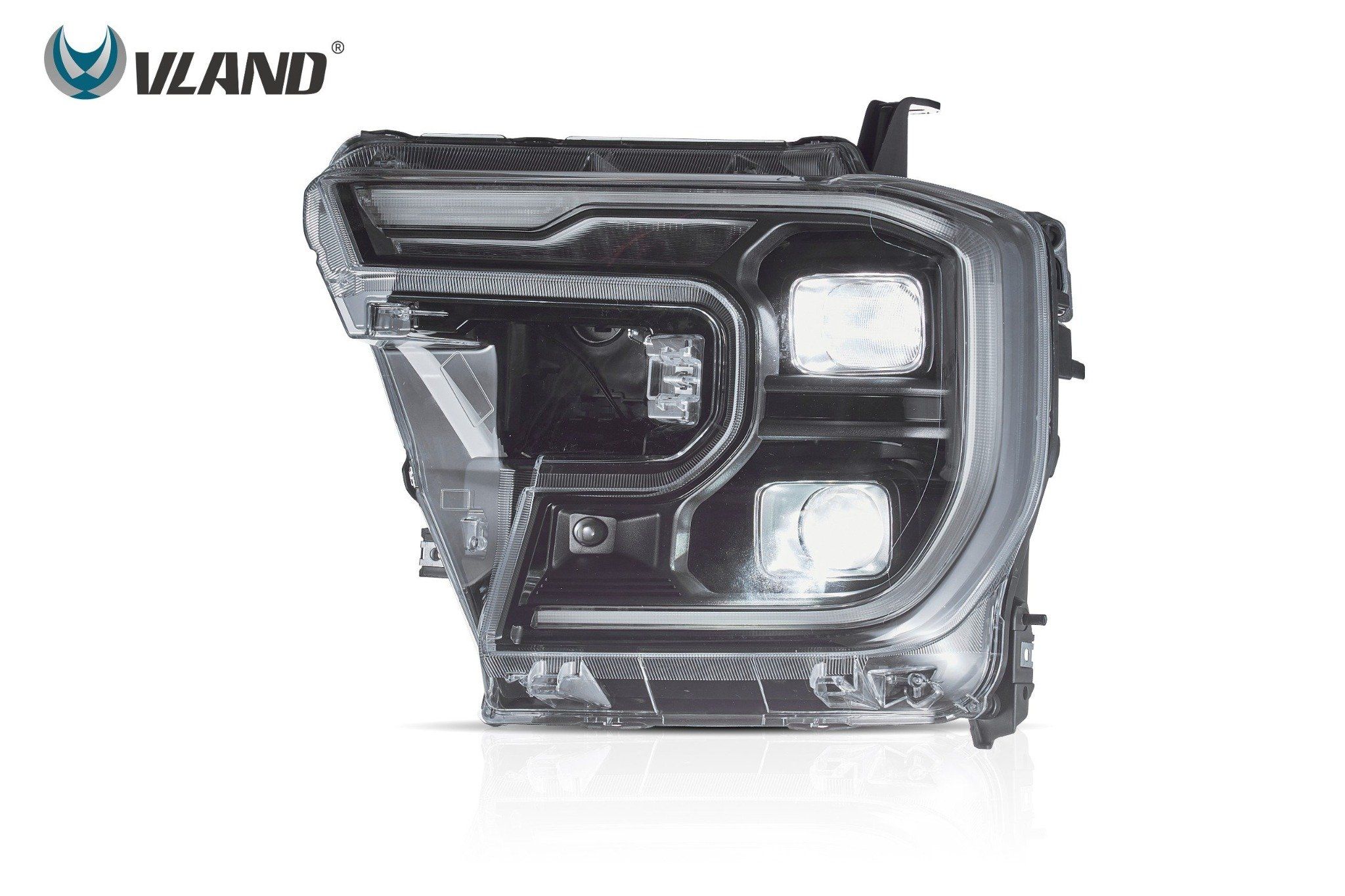  Đèn pha Ranger 2023 T9 XLS, XLT lên Wildtrack do Vland sản xuất 