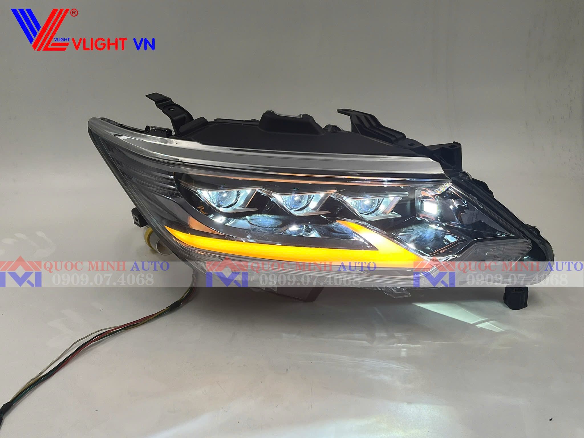  Đèn pha Toyota Camry 2015-2018 mẫu Lexus 3 bi led 
