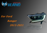  1 Cặp Đèn pha Ford Ranger 2015-2020 Mẫu Bugatti Full LED 