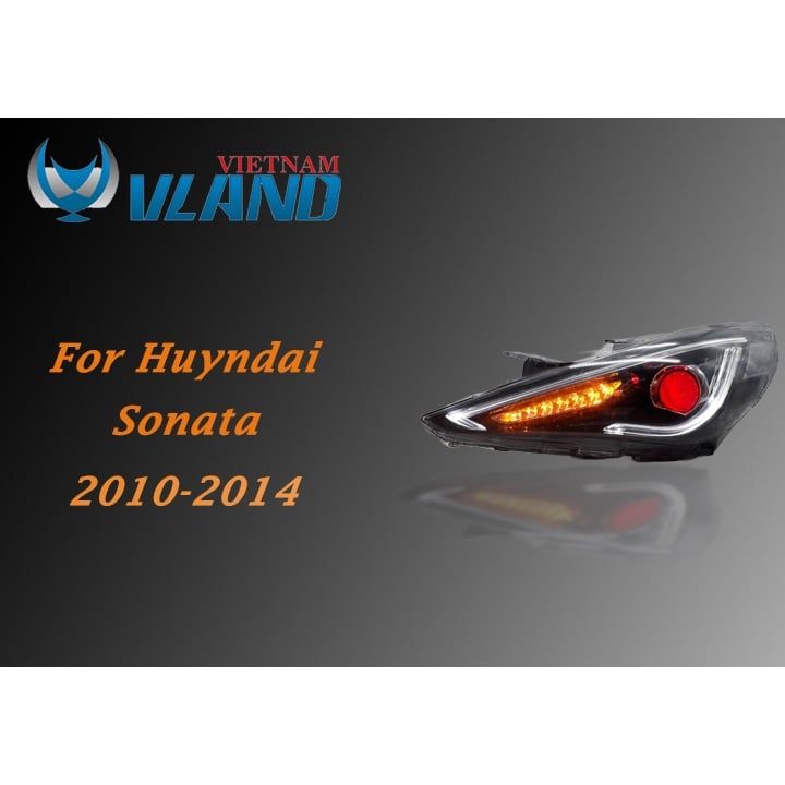  Đèn Pha Hyundai Sonata 2010-2014 Mắt Quỷ Đỏ Chính Hãng Vland 