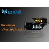  Đèn gầm cho Honda Civic 2019 mẫu Xương Cá 