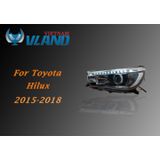  Đèn Pha Toyota Hilux 2015-2018 Nâng Cấp Lên Bản Full Chính Hãng Vland 