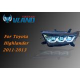  Đèn Pha Toyota HighLander 2011-2013 Mẫu Bugatti Full Led 