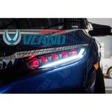  ĐÈN PHA HONDA CIVIC MẪU LAMBORGHINI 5 GƯƠNG CẦU FULL LED SIÊU SÁNG 