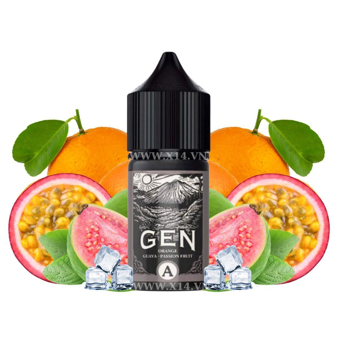  Gen A Cam Ổi Chanh Dây (Orange Guava Passionfruit) 30ml Saltnic 