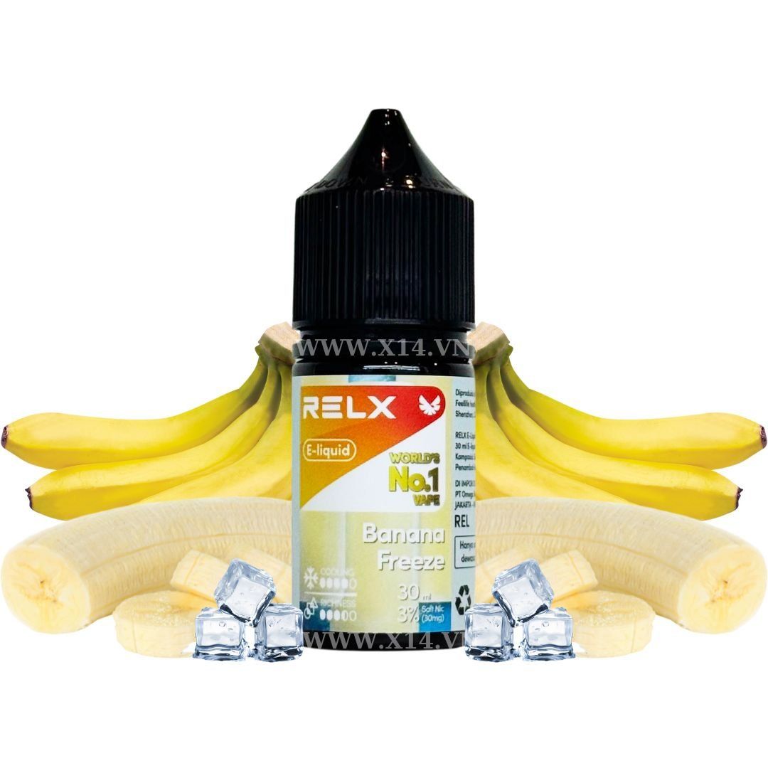  Relx Chuối Lạnh (Banana Freeze) 30ml Saltnic 