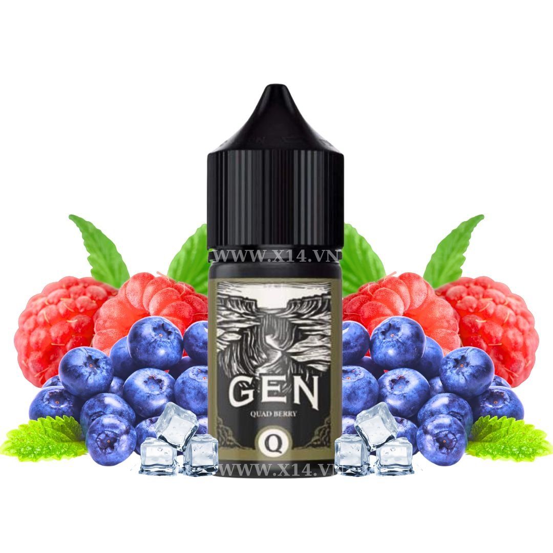  Gen Q Việt Quất Mâm Xôi (Quad Berry) 30ml Saltnic 