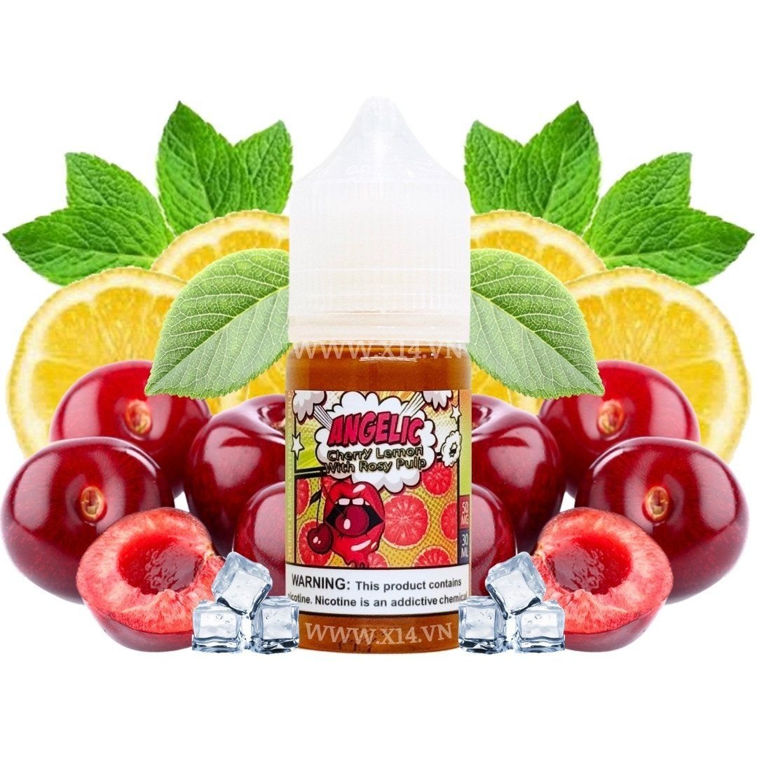  Angelic Cherry Chanh Đào (Cherry Lemon With Rosy Pulp) 30ml Saltnic 