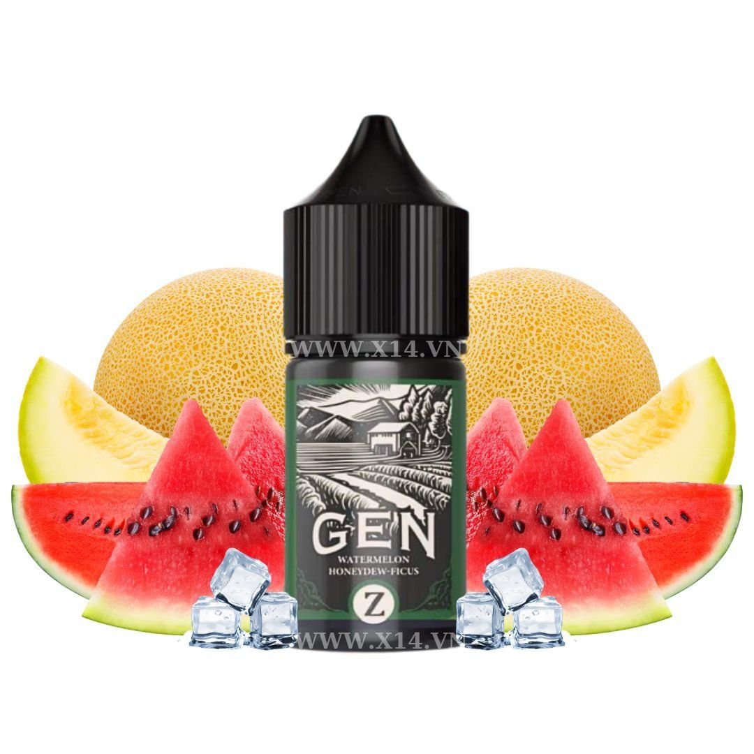  Gen Z Dưa Hấu Dưa Lưới (Watermelon Honeydew Ficus) 30ml Saltnic 