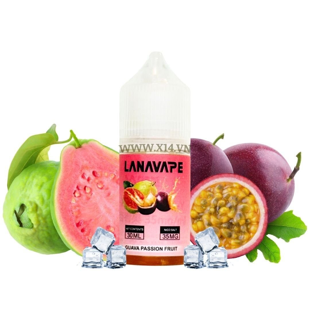  Lana Ổi Chanh Dây (Guava Passionfruit) 30ml Saltnic 