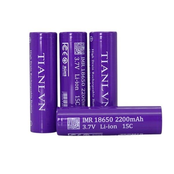  Pin Sạc 18650 TIANLVN - 15C 2200mah IMR Hàng Chính Hãng Chất Lượng Cao 