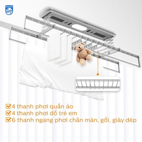  Giàn Phơi Thông Minh PHILIPS SDR703 - YAW/YBW 