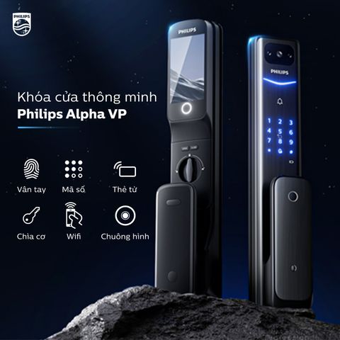  Khóa Vân Tay PHILIPS ALPHA - VP - 5HWS 
