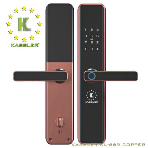  Khóa Vân Tay KASSLER KL 669 Copper (màu đồng) 