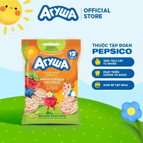  Bánh ăn dặm Agusha vị Quả mọng (30g) dành cho bé từ 12 tháng trở lên 
