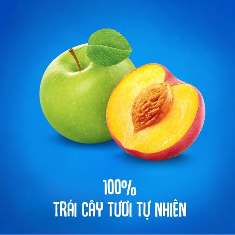  Trái cây nghiền vị táo và đào Agusha 90g dành cho bé từ 6 tháng trở lên 