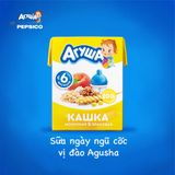  Combo 20 hộp Sữa ngày ăn dặm tăng cân ngũ cốc vị đào Agusha 200ml/hộp 