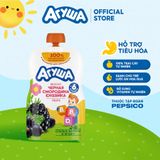  Trái Cây Nghiền bổ sung Vitamin hỗ trợ tiêu hóa vị táo,mâm xôi đen,nho đen Agusha 80g/túi 