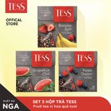  Set 3 hộp trà Tess Forest Fruit Tea vị hoa quả tươi 20 gói/hộp 
