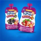  Trái Cây Nghiền bổ sung Vitamin hỗ trợ tiêu hóa vị táo,mâm xôi đen,nho đen Agusha 80g/túi 