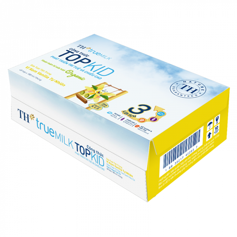 Thùng 48 Hộp Sữa Tươi Tiệt Trùng TOPKID Kem Vani 180 ml 