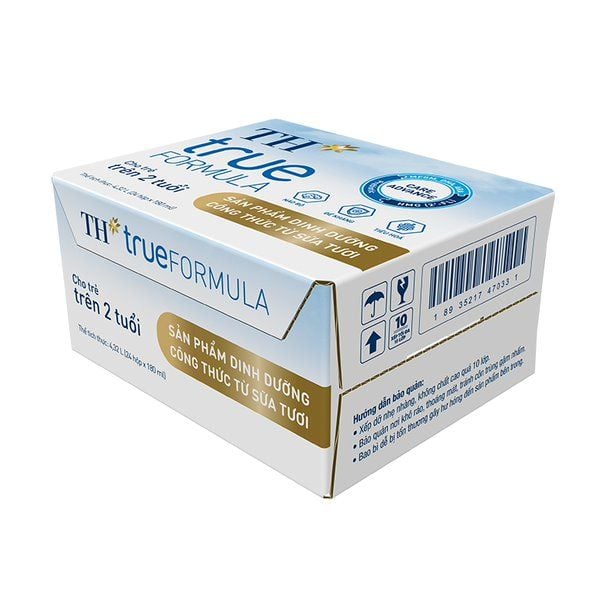  Thùng sản phẩm dinh dưỡng công thức từ sữa tươi cho trẻ trên 2 tuổi TH true FORMULA 180ml/Hộp ( thùng 24 hộp) 