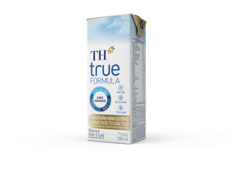  1 Lốc sản phẩm dinh dưỡng công thức từ sữa tươi cho trẻ trên 2 tuổi TH true FORMULA 180ml/Hộp x 4 hộp 