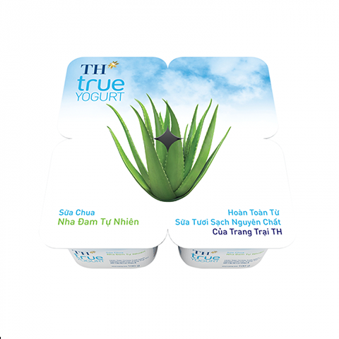  Lốc sữa chua nha đam tự nhiên 100 g x 4 hộp 