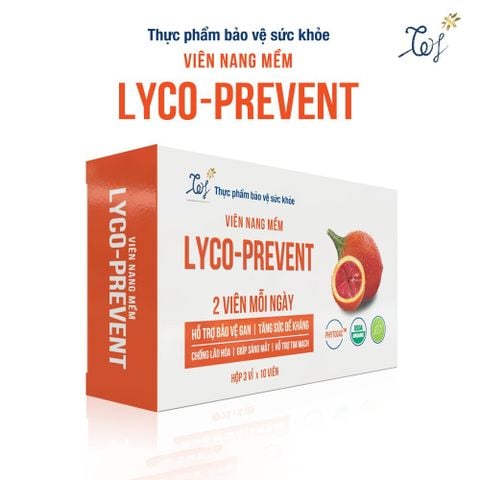  Viên Tinh Chất Gấc Lyco-Prevent Thực Phẩm Bổ Mắt, Đẹp Da, Chống Lão Hoá, Bảo Vệ Ga̫n̫ Hộp 30 Viên 