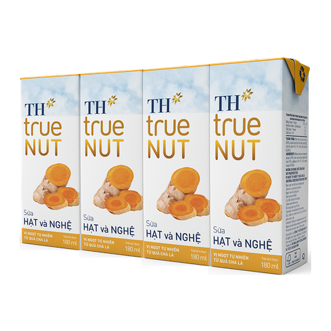  Sữa Hạt và Nghệ TH true NUT (180 ml x 4 hộp) 